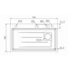 Black-max fekete acél mosogató szett 750R