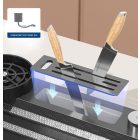 Black-max fekete acél mosogató szett 750+