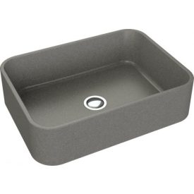 Cres 50 szürke gránit mosdókagyló pultra építhető