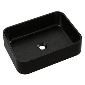   Cres 50 fekete arany gránit mosdókagyló pultra építhető