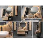 Mylife doka fürdőszoba bútor double, lefkas tölgy