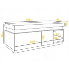 Mylife doka fürdőszoba bútor double, lefkas tölgy