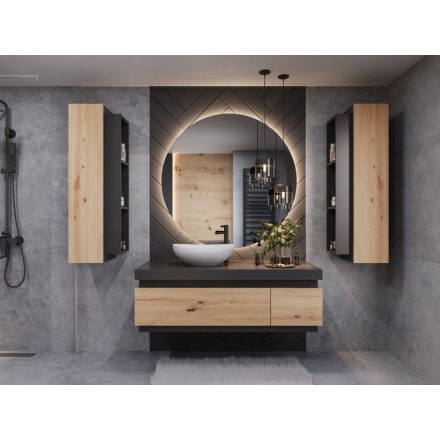 Mylife elis fürdőszoba bútor double, matt fekete