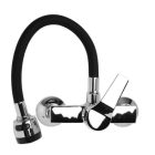 Flexi falra szerelhető konyhai csaptelep fekete