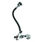 Flexi falra szerelhető konyhai csaptelep fekete