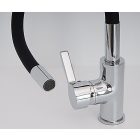 Konyhai csaptelep FLEXI Fekete Rugalmas