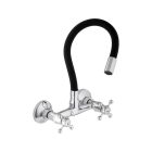 Flexi BOTI falra szerelhető konyhai csaptelep fekete