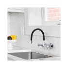 Flexi BOTI falra szerelhető konyhai csaptelep fekete