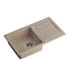 GO- MAX BÉZS gránit mosogató + BÉZS csaptelep + kézi szifon kupakkal