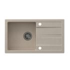 GO- MAX BÉZS gránit mosogató + BÉZS csaptelep + kézi szifon kupakkal