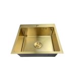 Acél mosogató STEEL 6050 arany