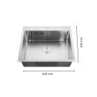 Acél mosogató STEEL 6050 arany