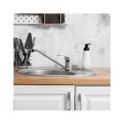 Konyhai szabadon álló mosogató csaptelep, króm