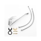 Konyhai szabadon álló mosogató csaptelep, króm