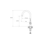 INGRID Q LINE SteelQ acél konyhai csaptelep Nano PVD réz