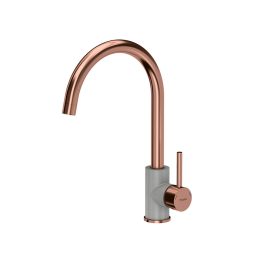 INGRID konyhai csaptelep SteelQ PVD réz / szürke metál