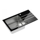 Jack 111 acélkamrás MOSOGATÓ TÁLCA fekete üveglappal