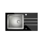 Jack 111 acélkamrás MOSOGATÓ TÁLCA fekete üveglappal