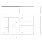 Jack 111 acélkamrás MOSOGATÓ TÁLCA fekete üveglappal