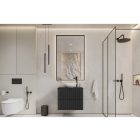 Mylife kadi fürdőszoba szekrény fekete (60cm)