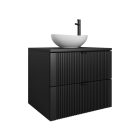 Mylife kadi fürdőszoba szekrény fekete (60cm)