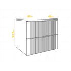 Mylife kadi fürdőszoba szekrény fekete (60cm)