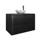 Mylife kadi fürdőszoba szekrény fekete (80cm)