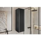 Mylife kadi függőleges fürdőszoba szekrény matt fekete (100cm)