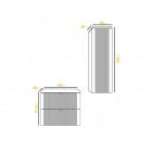 Mylife kadi 60 1 fürdőszoba bútor matt fehér