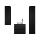 Mylife kadi 60 3 fürdőszoba bútor matt fekete 