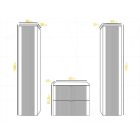 Mylife kadi 60 5 fürdőszoba bútor matt fekete 