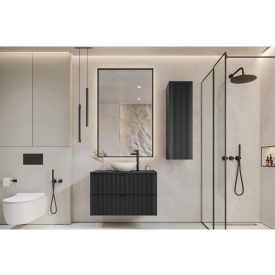 Mylife kadi 80 1 fürdőszoba bútor matt fekete 