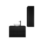 Mylife kadi 80 1 fürdőszoba bútor matt fekete 