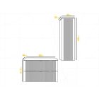 Mylife kadi 80 1 fürdőszoba bútor matt fekete 