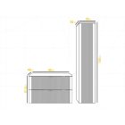 Mylife kadi 80 2 fürdőszoba bútor matt fekete 