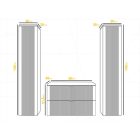 Mylife kadi 80 5 fürdőszoba bútor matt fehér