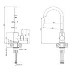 KATE Steinsteel acél konyhai csaptelep