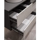 MYLIFE KLERK  ANTRACIT/KASMÍR FÜRDŐSZOBA SZEKRÉNY (121,3CM)