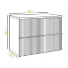 Mylife klerk 60 5 fürdőszoba bútor antracit/kasmír