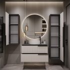 Mylife klerk 80 3 fürdőszoba bútor antracit/kasmír