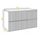 Mylife klerk 80 3 fürdőszoba bútor antracit/kasmír