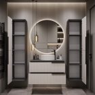 Mylife klerk 80 5 fürdőszoba bútor antracit/kasmír