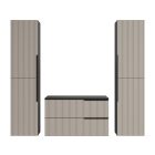 Mylife klerk 80 5 fürdőszoba bútor antracit/kasmír