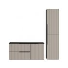 Mylife klerk 100 2 fürdőszoba bútor antracit/kasmír