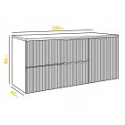 Mylife klerk 100 2 fürdőszoba bútor antracit/kasmír