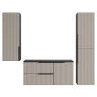 Mylife klerk 100 3 fürdőszoba bútor antracit/kasmír