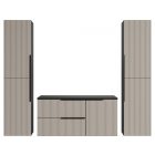 Mylife klerk 100 5 fürdőszoba bútor antracit/kasmír