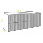 Mylife klerk 120 3 fürdőszoba bútor antracit/kasmír