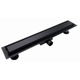   stellman zuhanylefolyó 80cm zuhanytálcához matt fekete rozsdamentes acél 