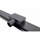 stellman zuhanylefolyó 80cm zuhanytálcához matt fekete rozsdamentes acél 